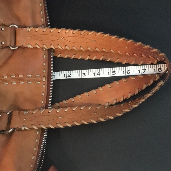 MICHAEL KORS STUNNING 100% LEATHER BOHO BAG WITH TOP STITCHING - Picture 10 of 12